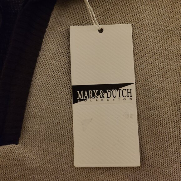 Marx & Dutch Collection Men's M Long-sleeved Brown Tan New - Picture 5 of 11
